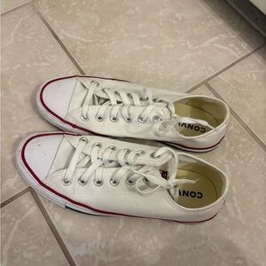 Converse Kids White and Red Sneakers